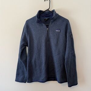 Patagonia women’s 1/4 zip better sweater navy